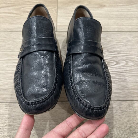 Grenson Loafers Blue leather men Classic British Shoes UK 9.5  |US 10.5 main image 9